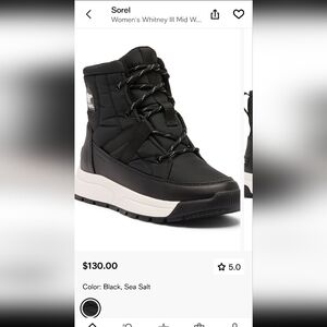 Sorel  Winter Boots Women's Whitney IIl Mid Waterproof Boots Size 11